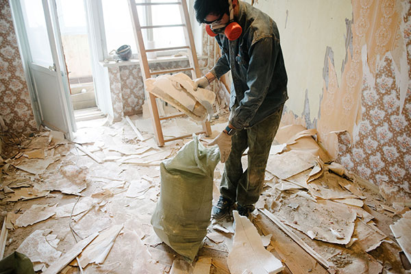 construction debris cleaning